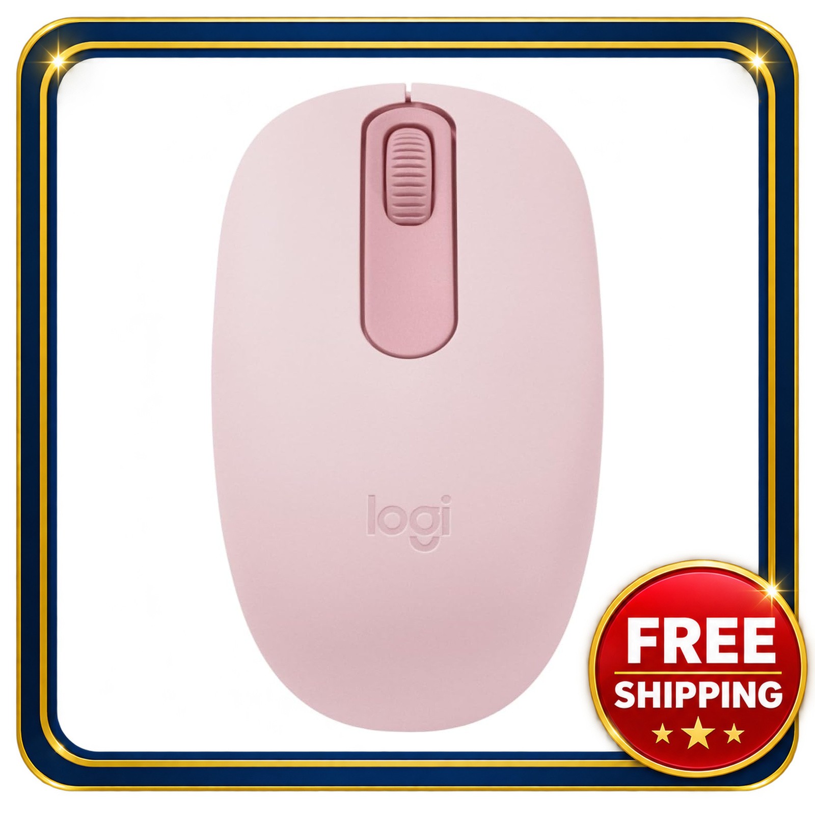 Logitech M196 Bluetooth Wireless Mouse Rose Compact Ambidextrous