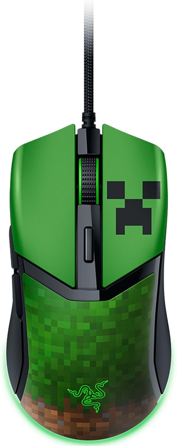 Razer Cobra Wired Optical Gaming Mouse Minecraft Edition Certified Refurbished