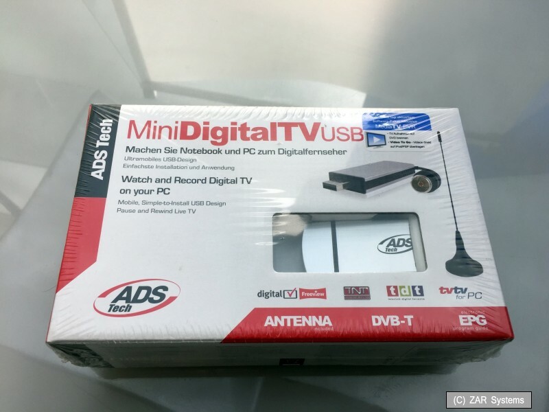 ADS PTV-337-EG Mini DVB-T USB Stick for Notebook and PC (MSI Mega Sky 580) NEW