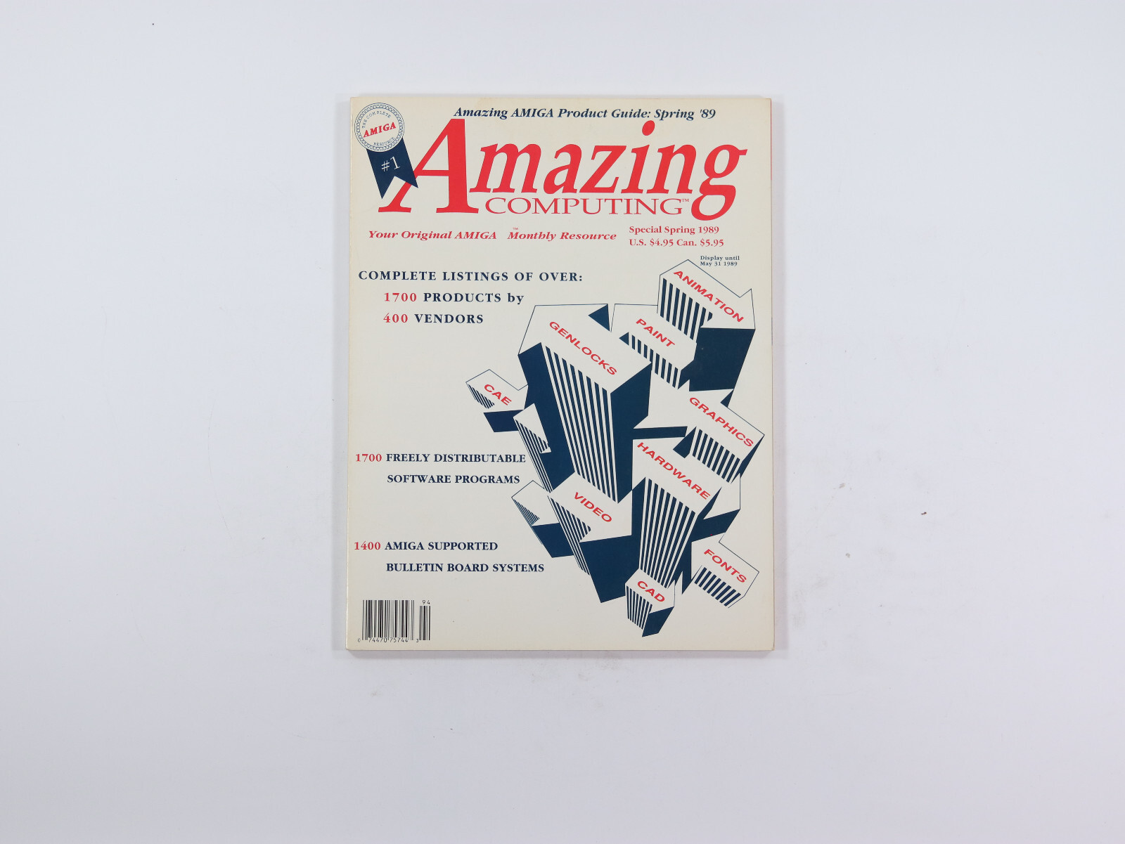 Amazing Computing Magazine Commodore Amiga Special Spring 1989 Amiga Product