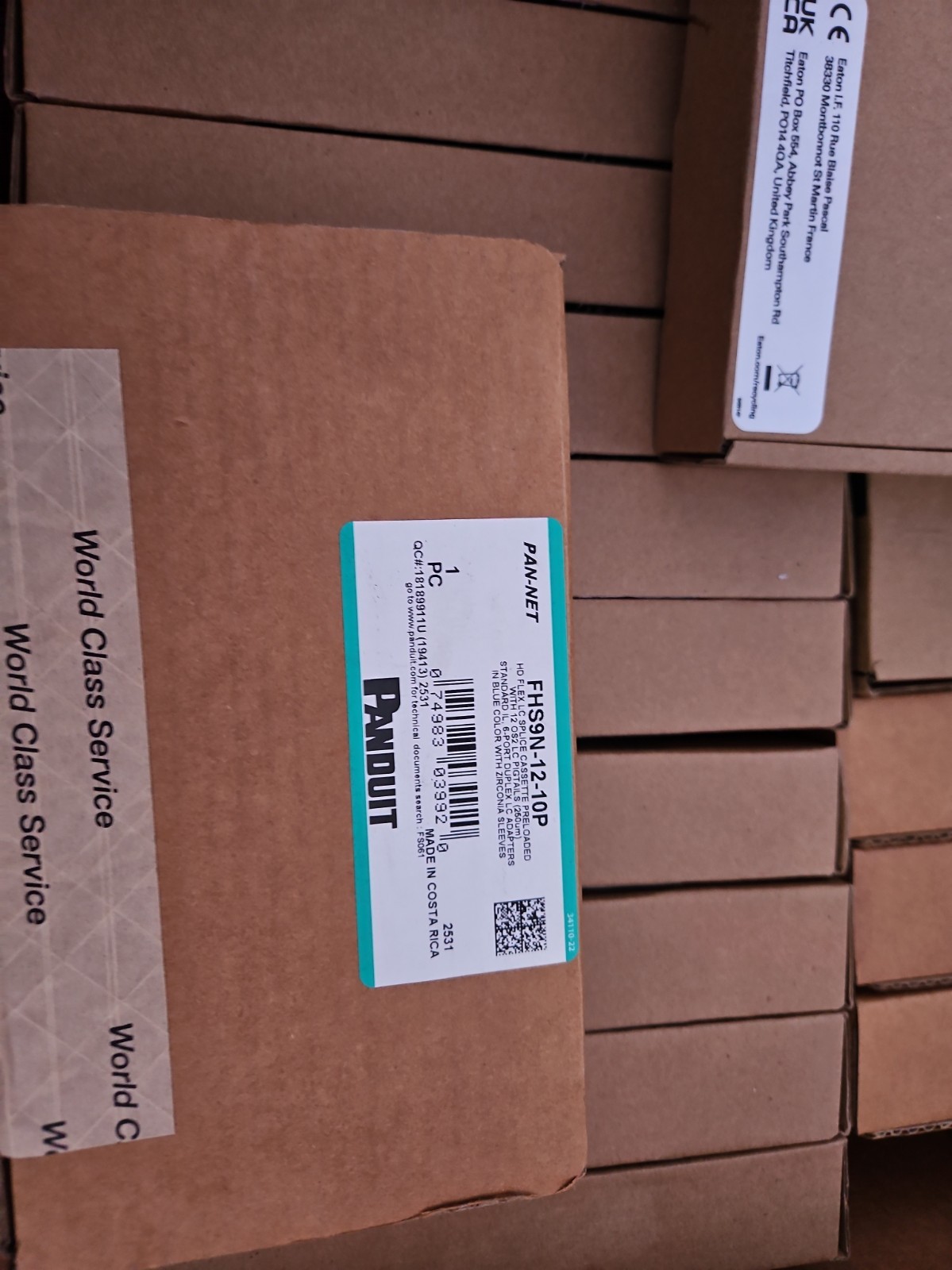 PANDUIT FHS9N-12-10P HD Flex LC Splice Cassette, OS2, 12 Fiber Preloade Plus Lot
