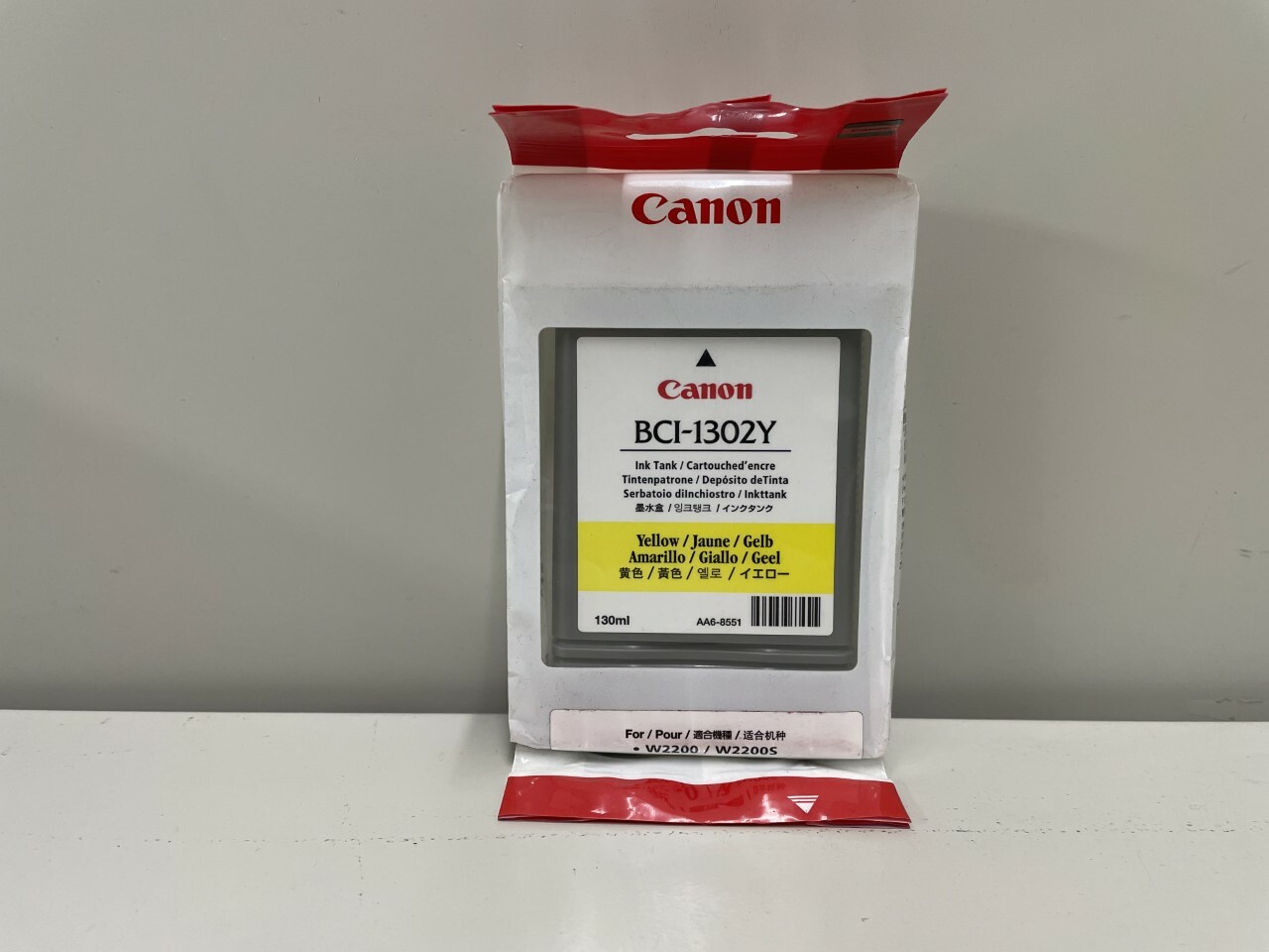 New Genuine Canon BCI-1302Y Yellow 130ml Ink Cartridge BAG