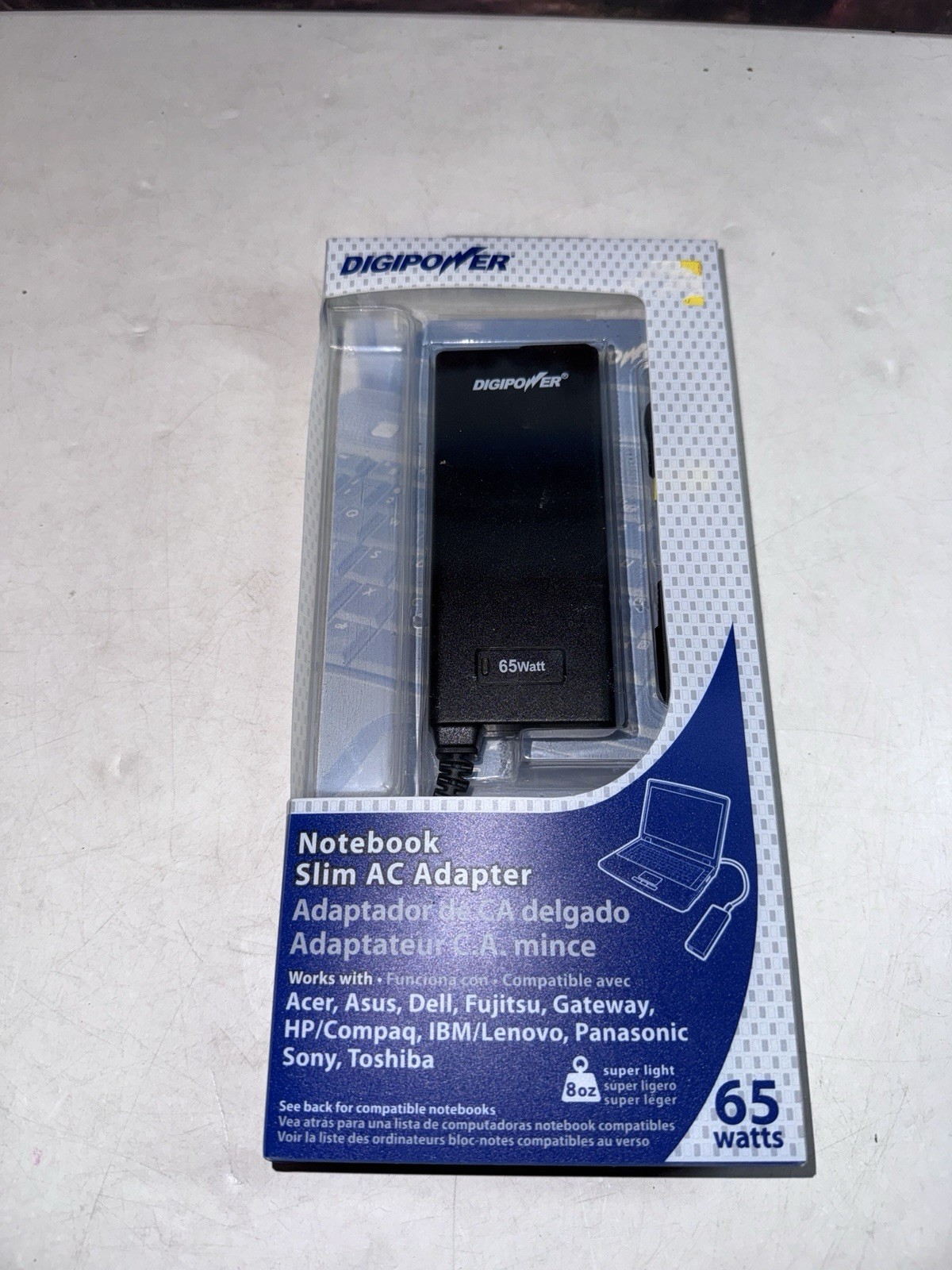 Digipower 65 Watt Universal Notebook Charger AC-SPS65 19V 3.42A