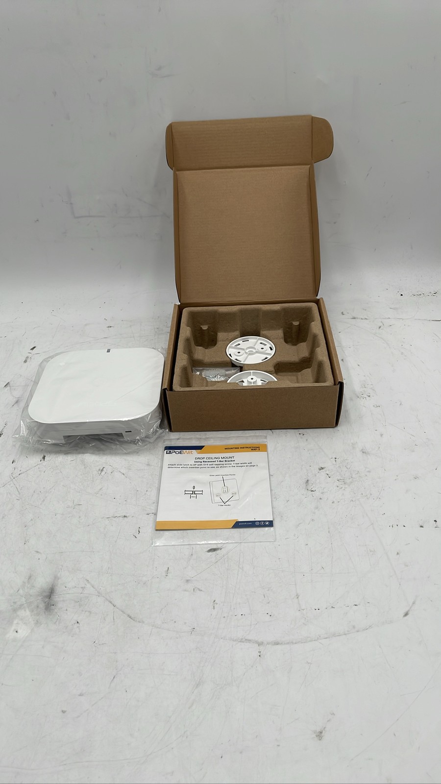PoEWit WAP-2 Wi-Fi 6 Dual-Band PoE Ceiling Mount Wireless Access Point White