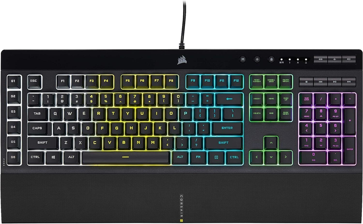 CORSAIR K55 RGB PRO-Dynamic RGB Backlighting - Six Macro Keys - French Layout