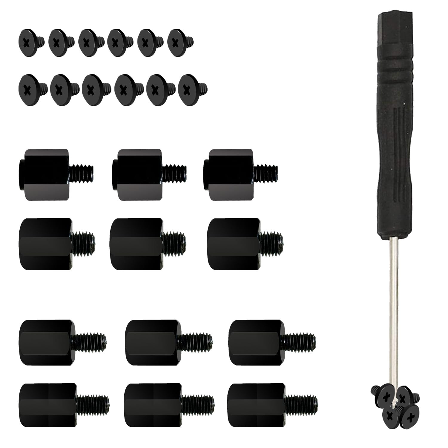 M.2 SSD Screwskit, Nvme Screws Suitable for ASUS MSI Gigabyte NGFF Motherboard，M