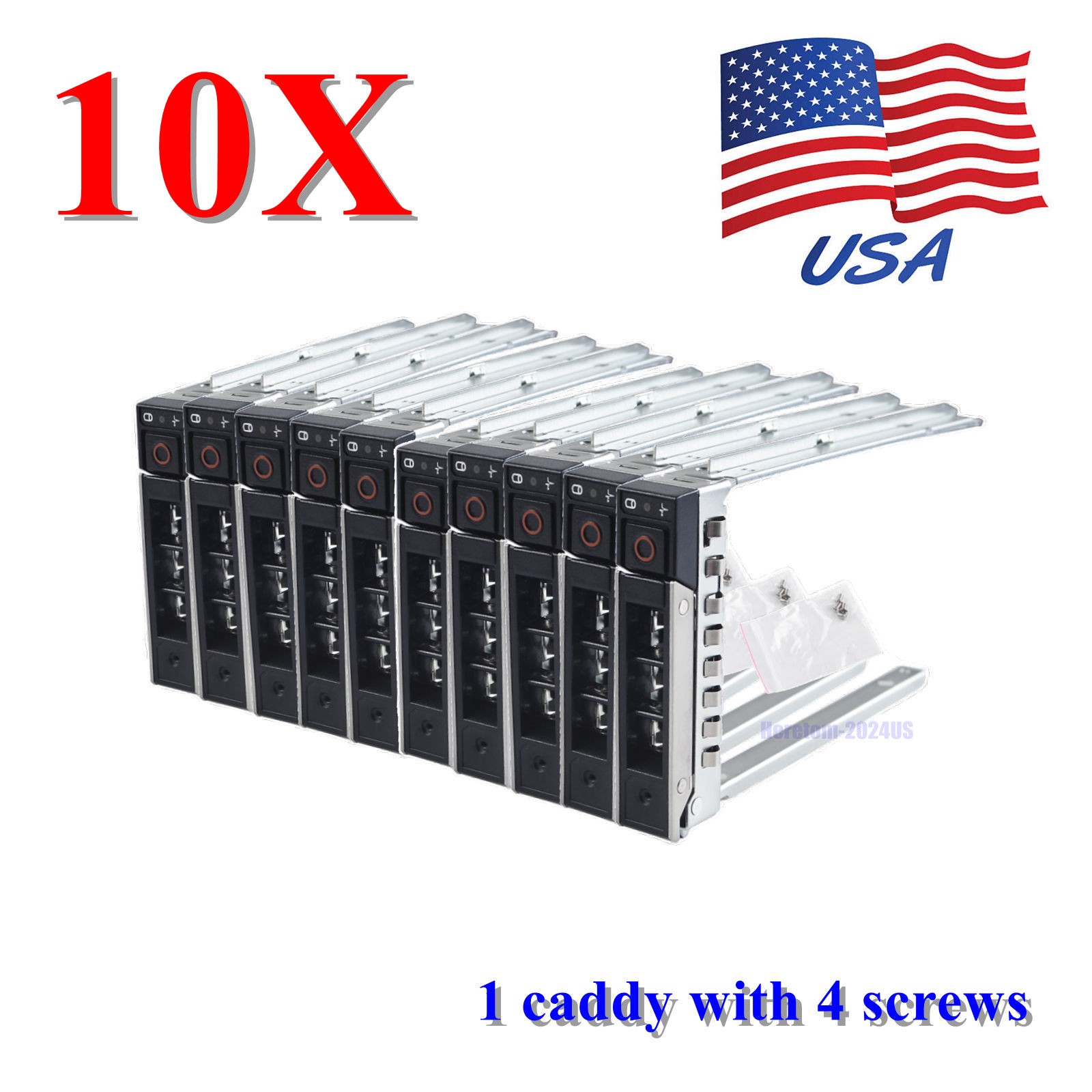 Dell DXD9H 2.5 Inch HDD SSD Tray Caddy for PowerEdge R640 Hot Swap Bay 10 Pack