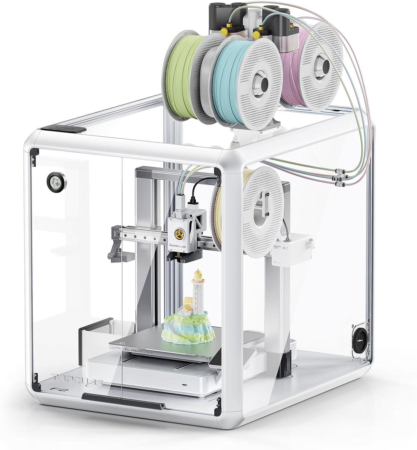 TOPCUBE F2 3D Printer Enclosure for Bambu Lab A1/A1 Combo, Active Cooling