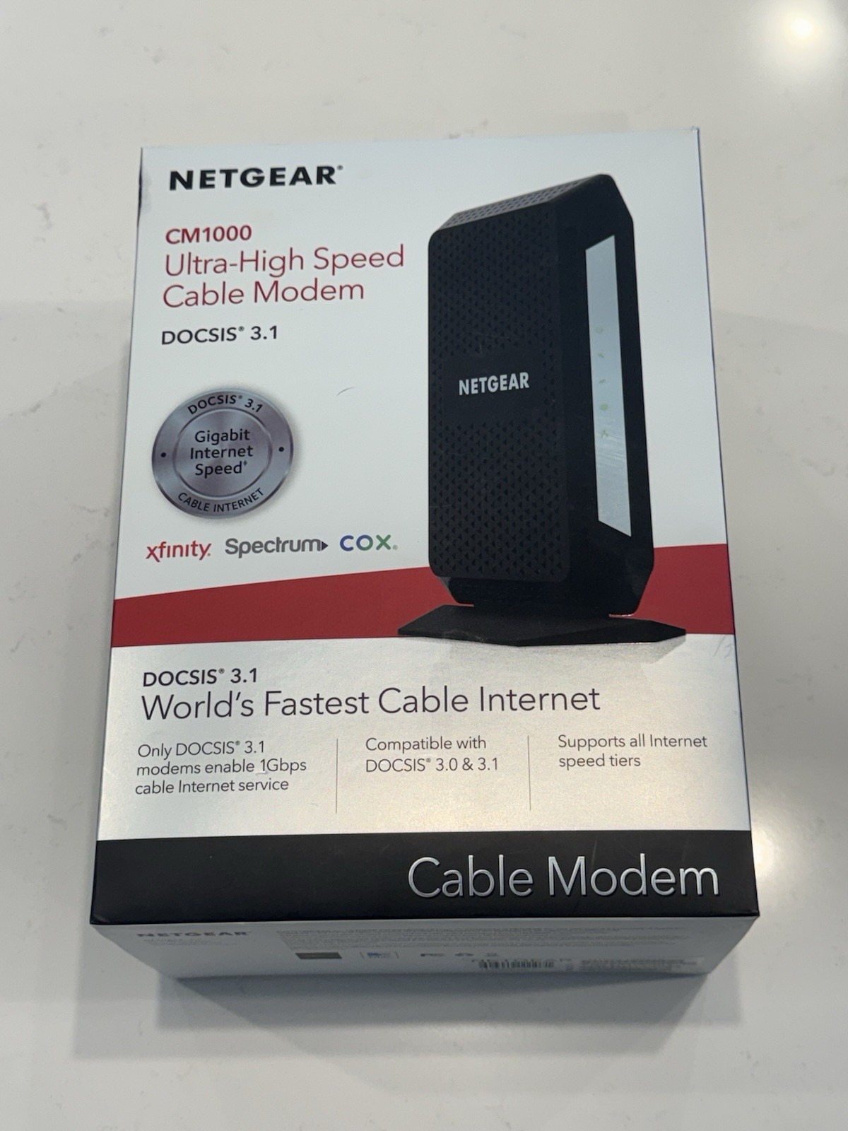 Netgear DOCSIS 3.1 CM1000 Ultra High Speed Cable Modem in original box