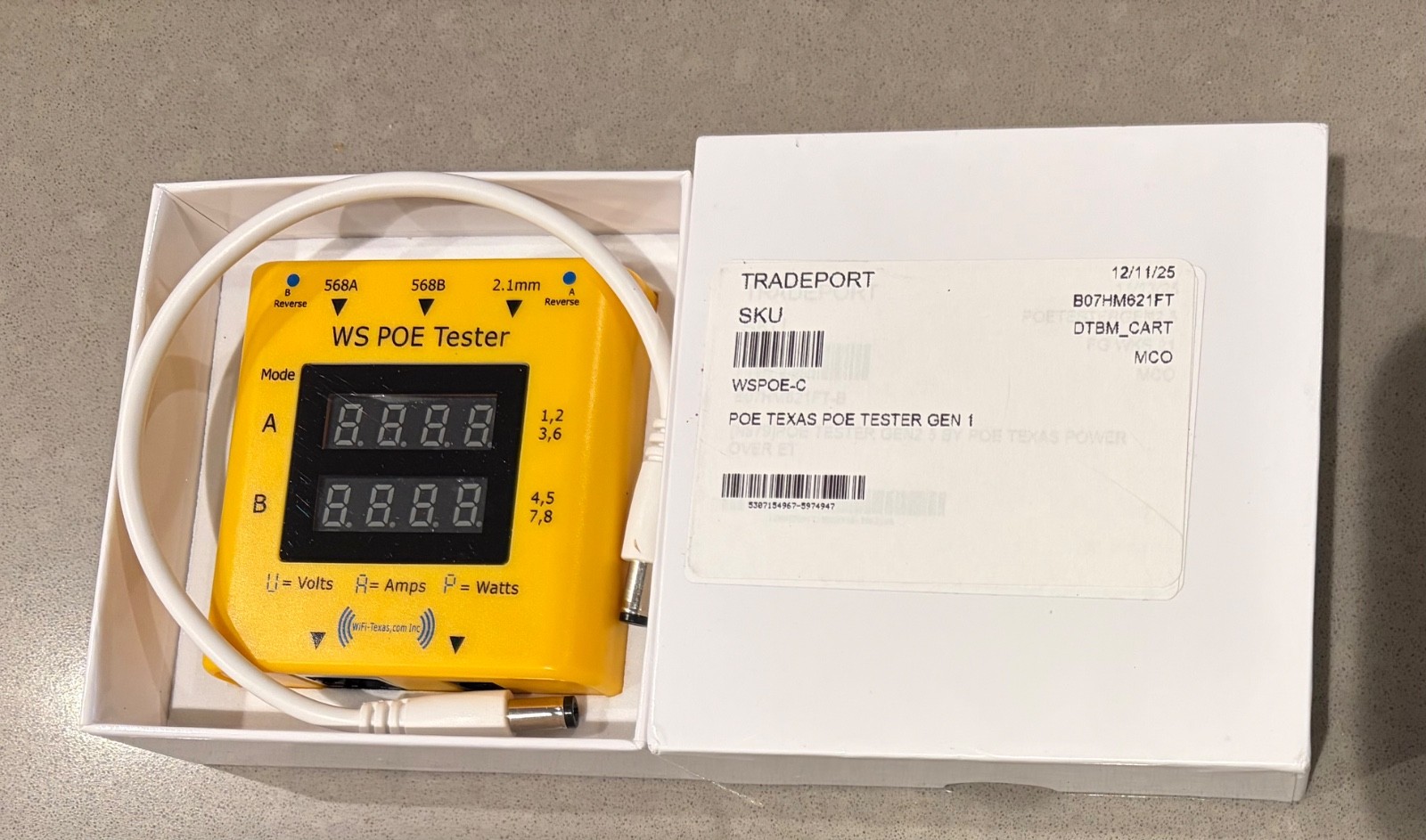 PoE Texas WS-POE- Tester Gen 1