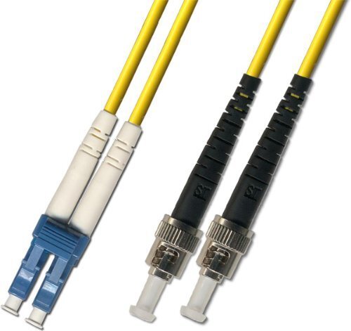 30M Singlemode Duplex Fiber Optic Cable 9/125 LC ST Yellow Patch Cable Network