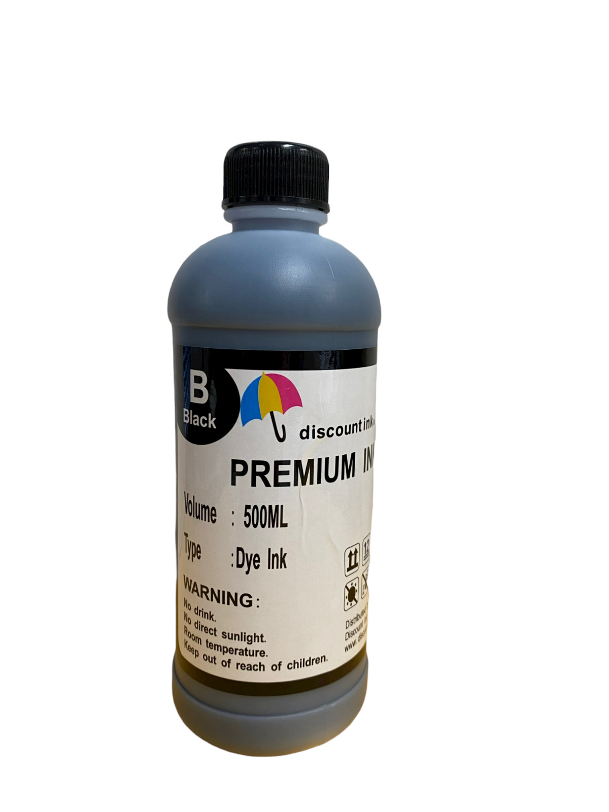 Black Bulk Refill Ink 500ml Bottle Dye Color for HP Printer Cartridges