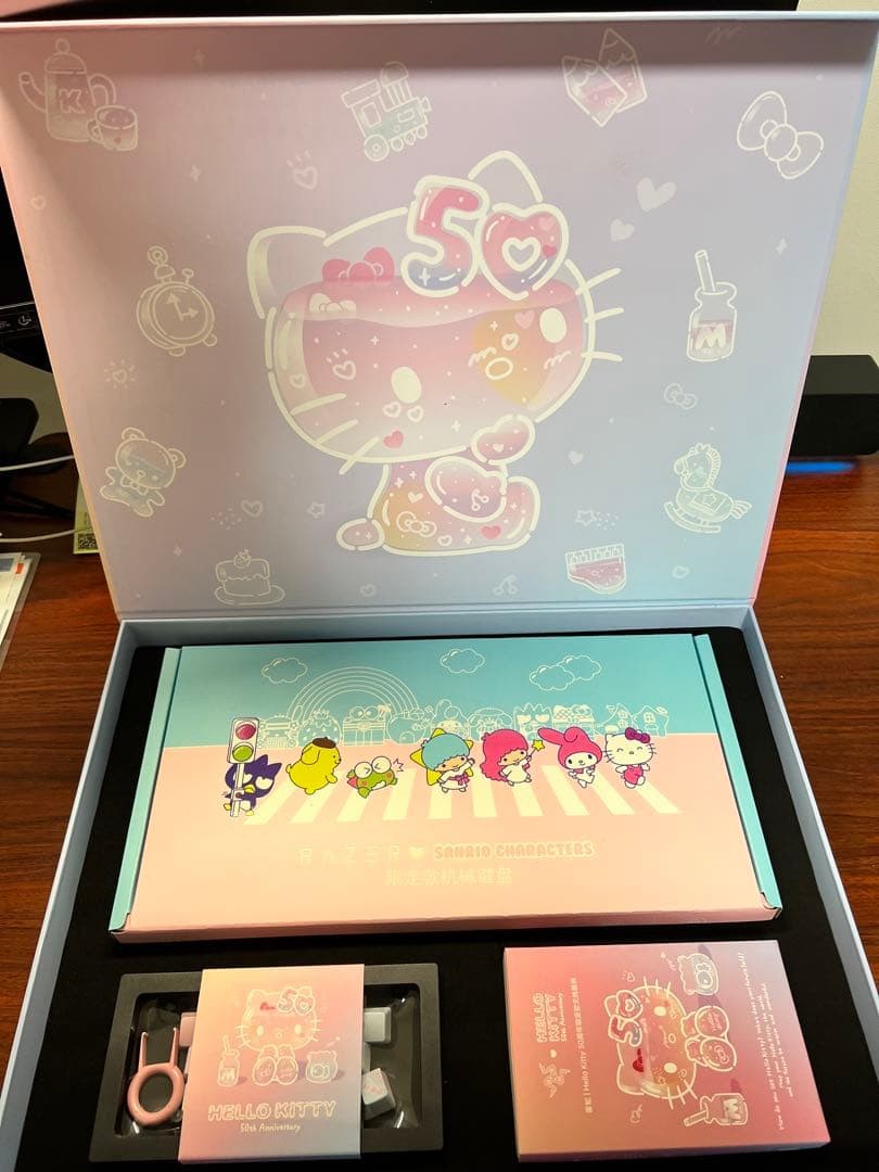 Razer x Hello Kitty 50th Anniversary Mouse Keyboard Set Limited