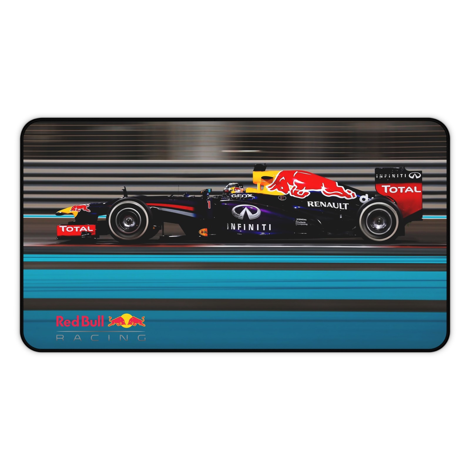 Red Bull Racing F1 Formula One Grand Prix Custom Premium Stitched Edges Desk Mat