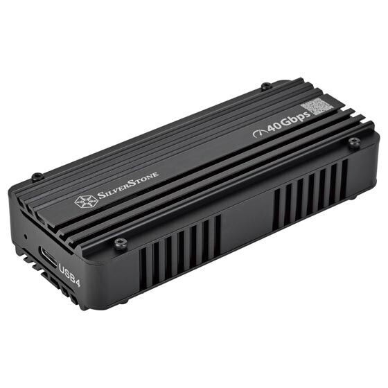 Silverstone SST-MS12B-40G Active Cooling USB4 NVMe M.2 SSD Enclosure