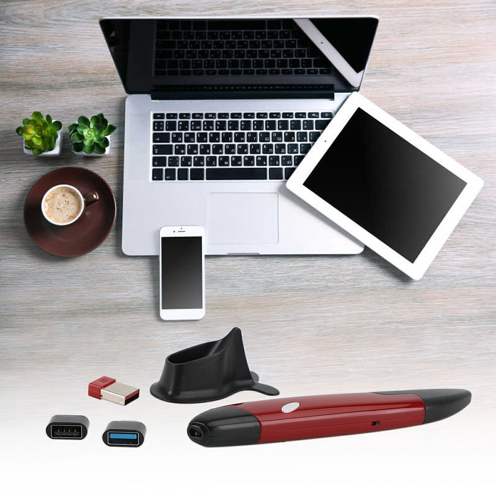 High Speed Mini 2.4GHz USB Wireless Lazy Finger Rings Optical / Pen Mouse🌟