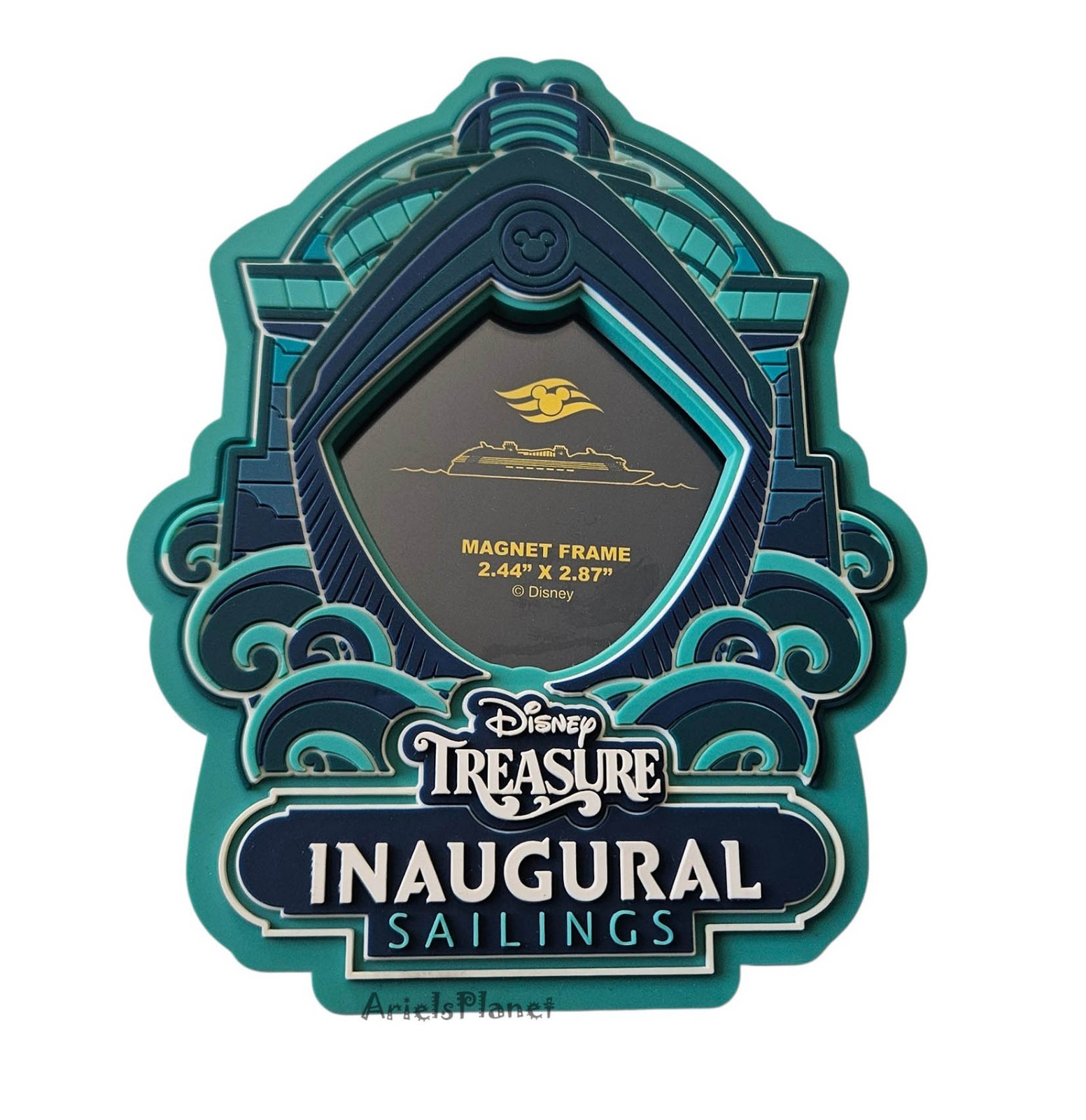 2026 Disney Treasure Inaugural Sailings Cruise Line Magnet Frame Picture Holder