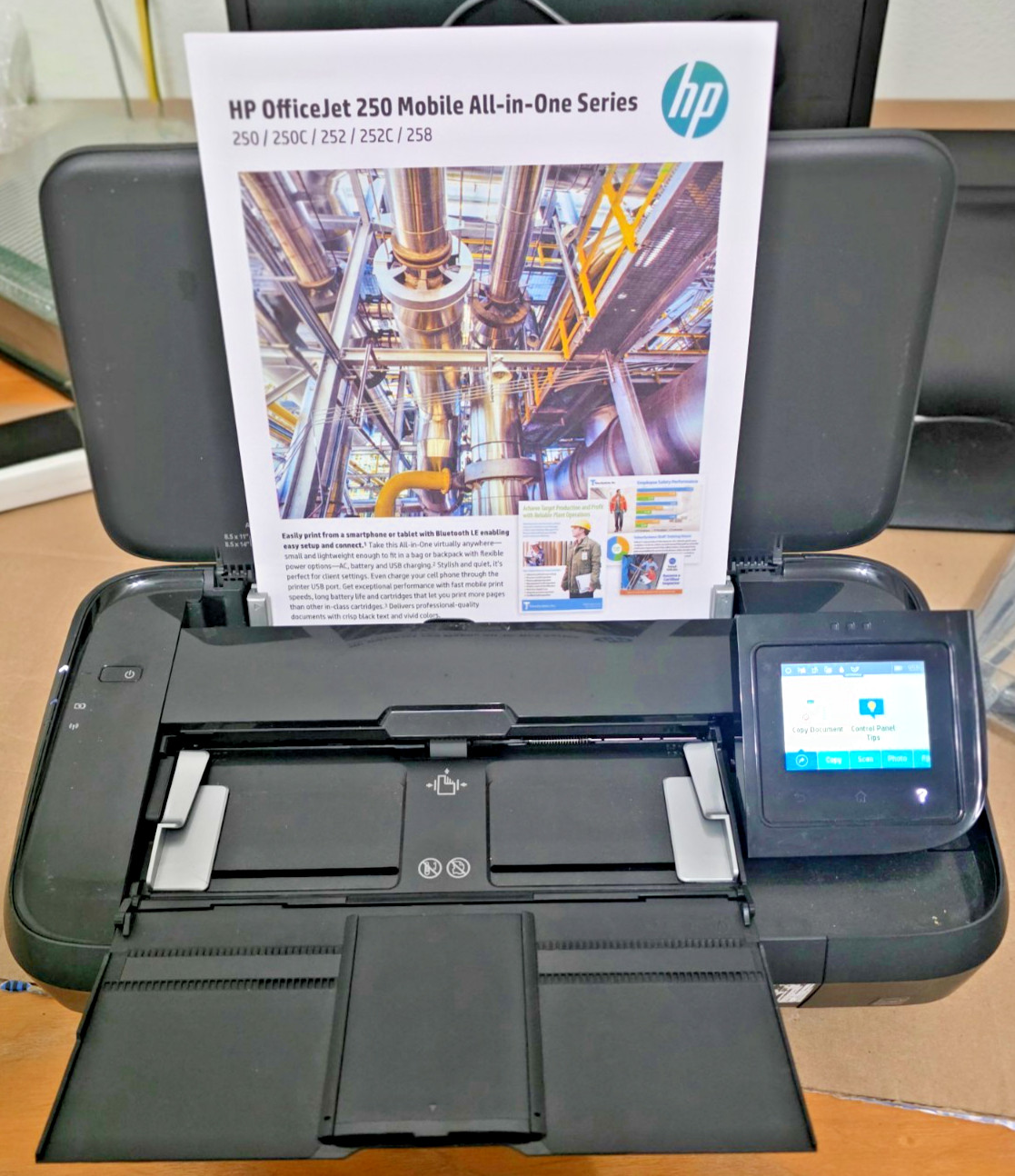 HP OfficeJet 250 Mobile Wireless All-in-One Printer w/ Battery - ONLY 88 Pages