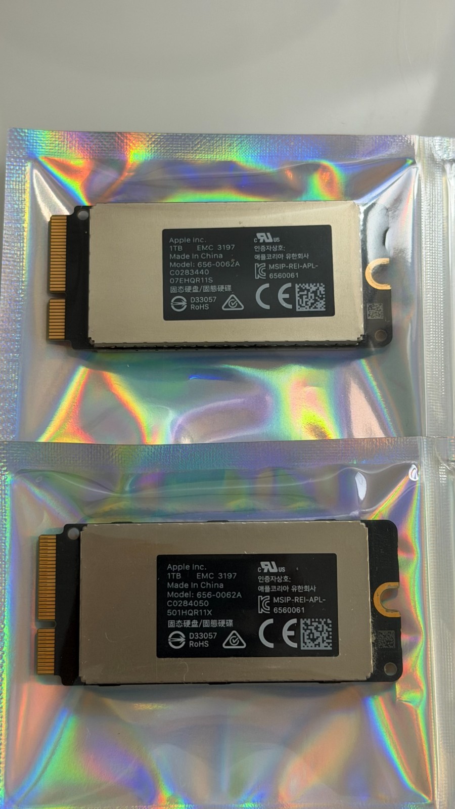 Genuine Apple iMac Pro A1862 2TB SSD Kit 2x1TB 656-0062A OEM – Not M.2