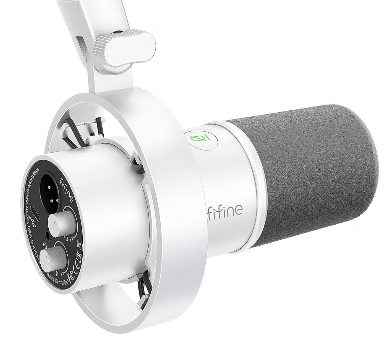 FIFINE K688 Neo USB/XLR Podcast Microphone - Dynamic Pro Mic, Mute & Cardioid