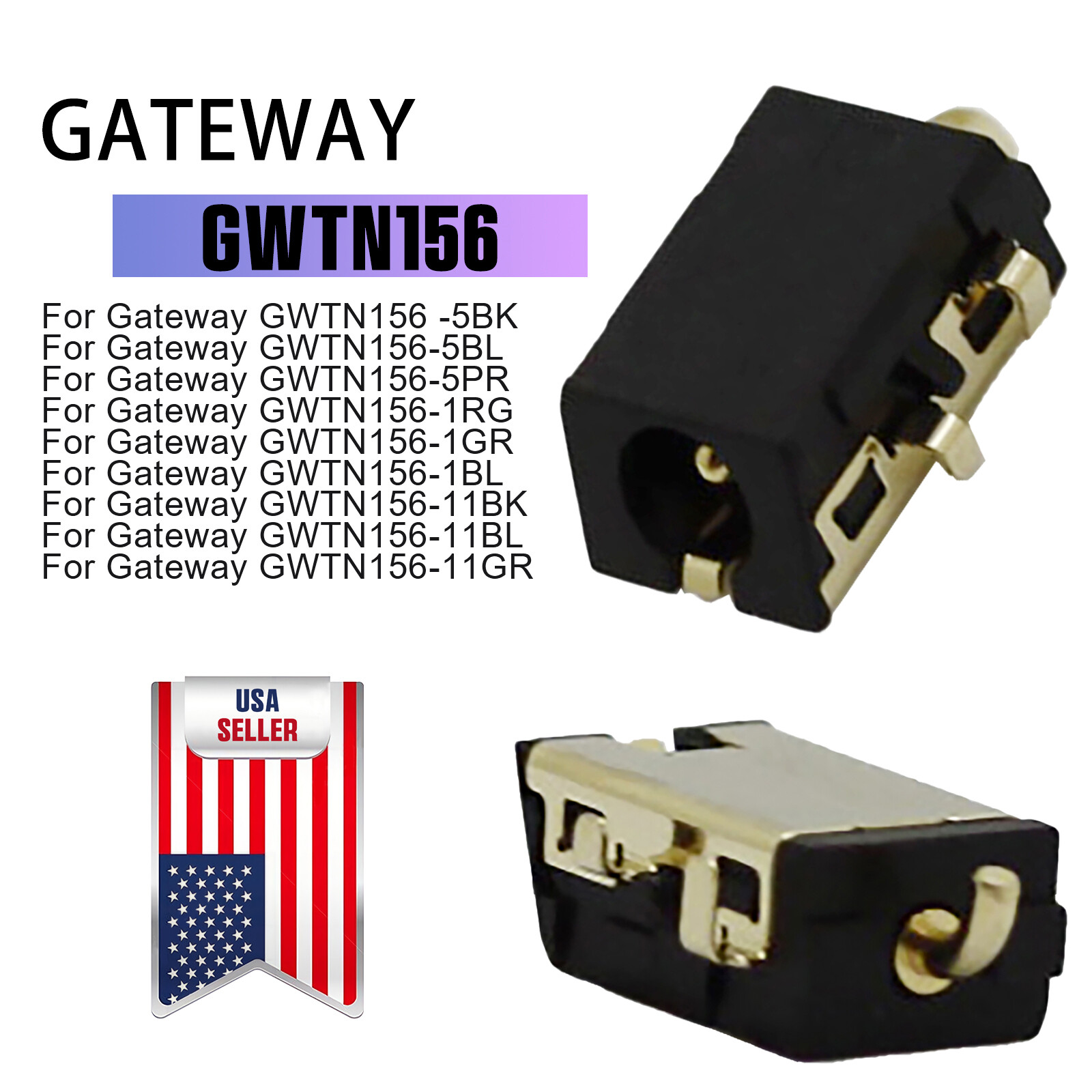DC AC Power Jack Charging Port Dock Connector Replacement For Gateway GWTN156
