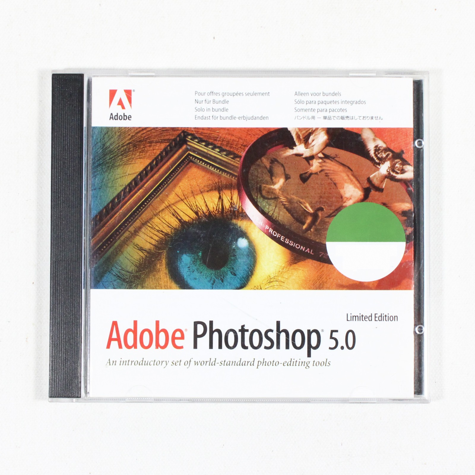 Adobe Photoshop 5.0 LE Software 1998, Manual & Registration, Win/Mac CD-ROM