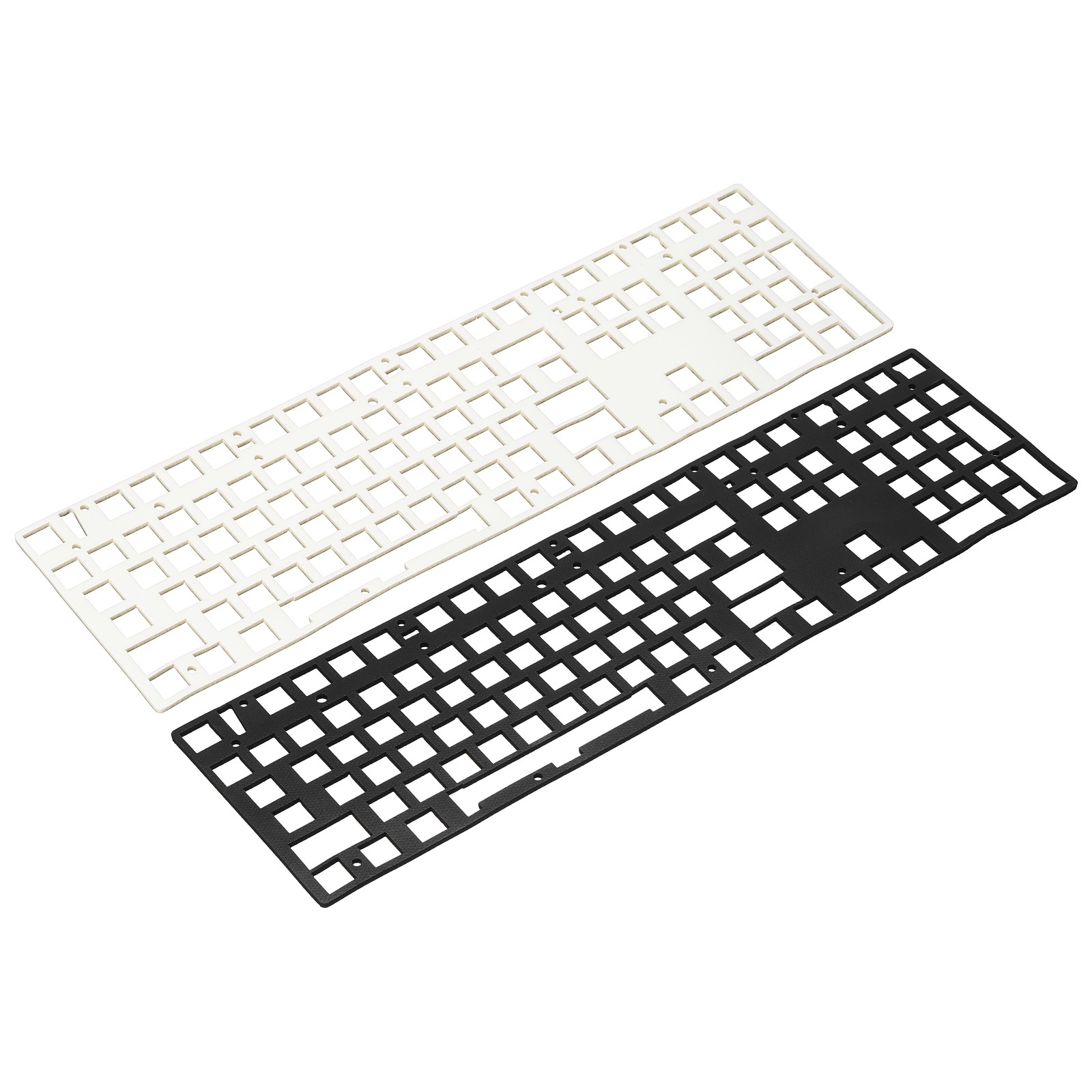 2pcs 5x17" Keyboard Foam 104/108 Layout Sound Dampening Foam Pads Black/White