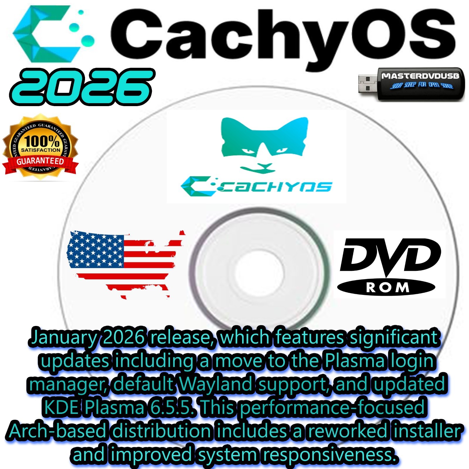 Chachy OS 2026 – Bootable DVD – Modern, Customizable, Powerful Gaming OS
