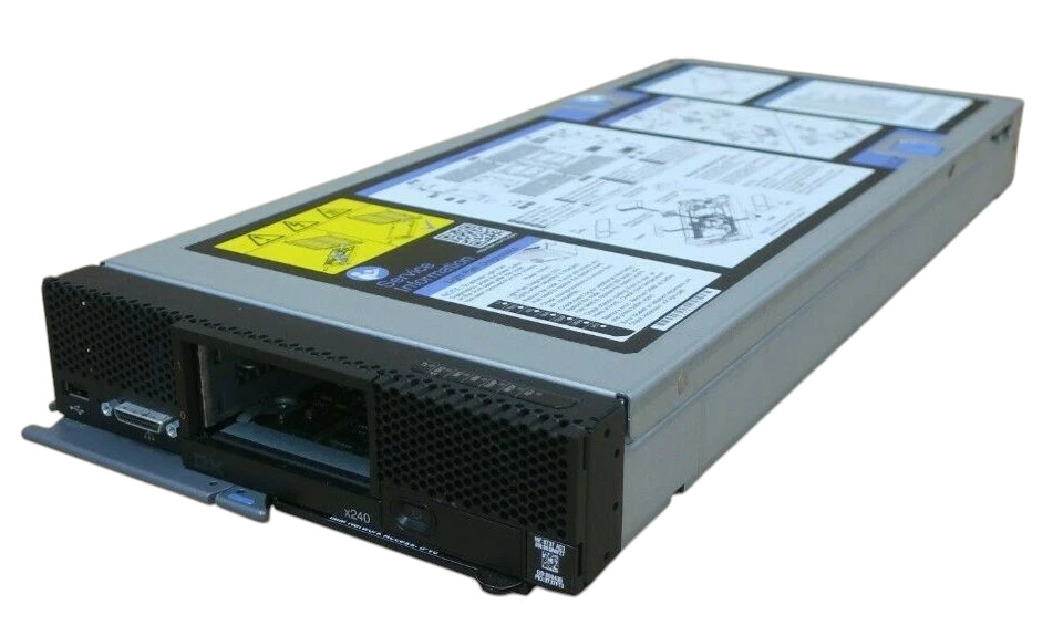 IBM Flex System x240 CTO Compute Node 8737-AC1 2 x heatsinks 10GB Mezz ++
