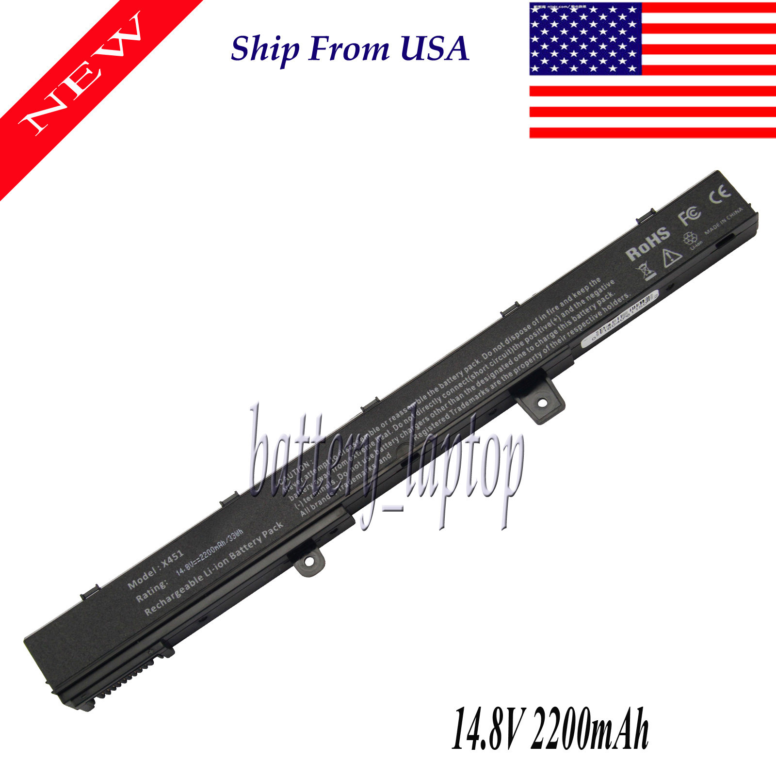 A31N1319 Battery for Asus R512 R512C R512CA F551 F551C F551M D550 D550C D550CA