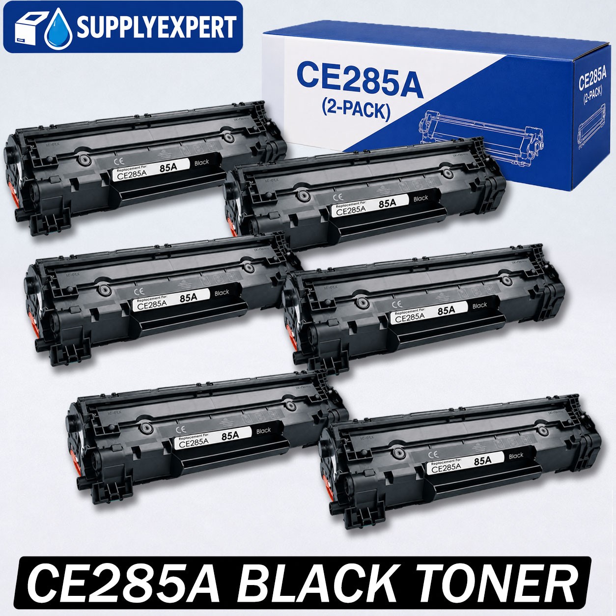 6PK CE285A 85A Toner Cartridge For HP Laserjet Pro P1102W M1132 M1212nf P1102