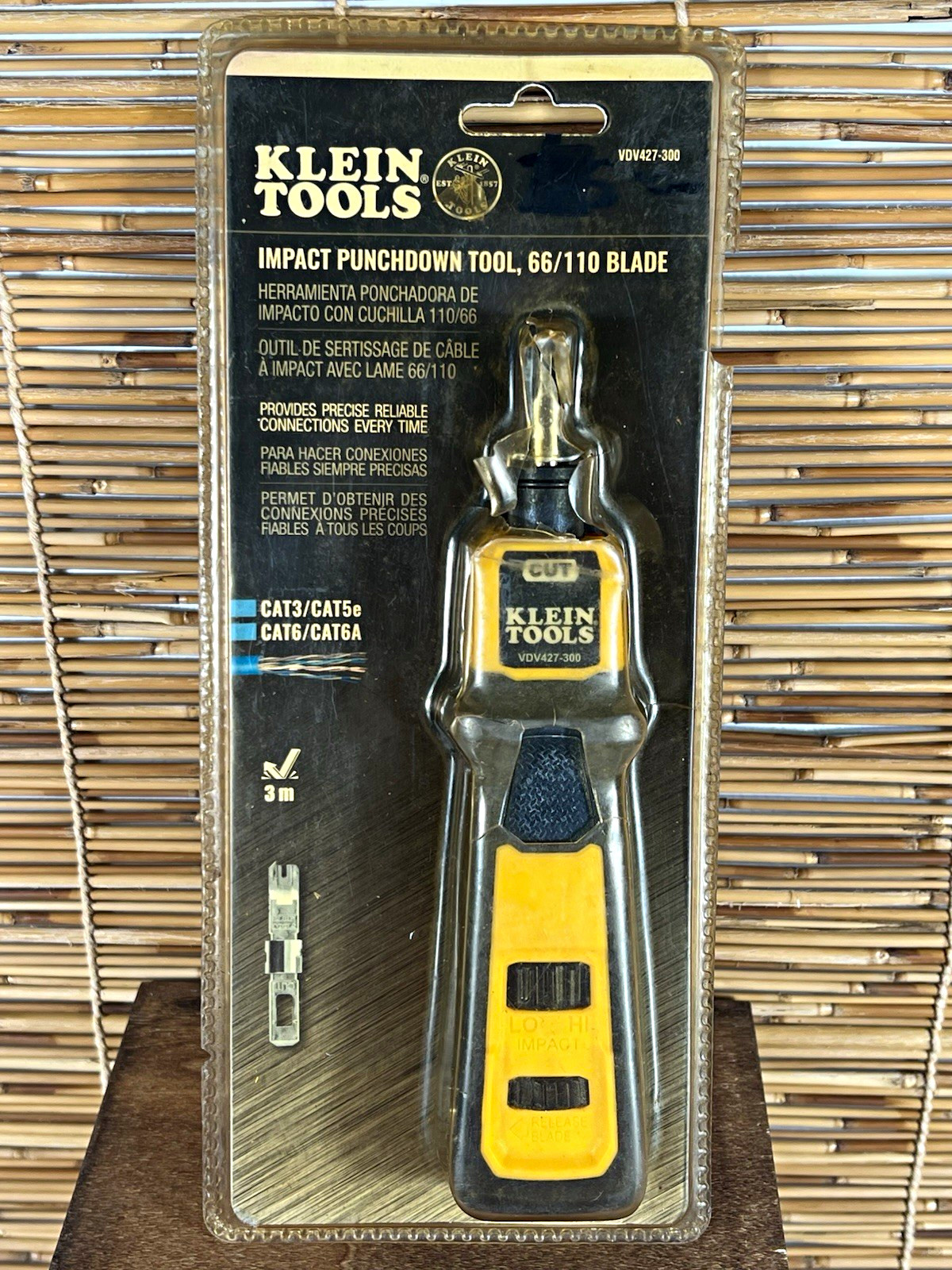 Klein Tools Impact Punchdown Tool 66/110 Blade VDV427-300 3 m Cable