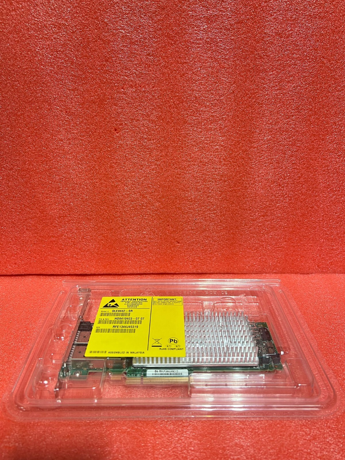 new QLogic QLE8442-SR Gb Dual Port 10Gb SFP+ PCIe 3.0 x8 Host Bus Adapter Card