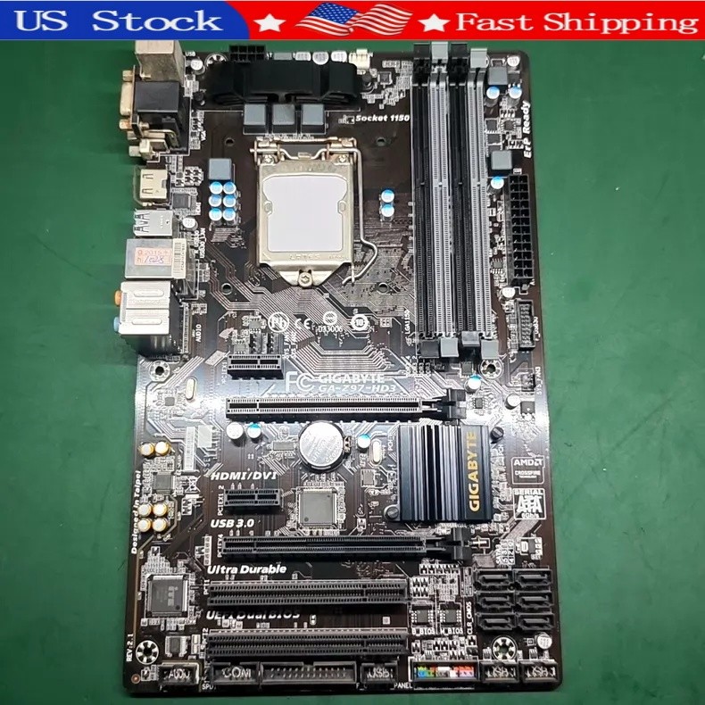 Used Gigabyte GA-Z97-HD3 Rev2.0 LGA1150 Z97 ATX DDR3 Motherboard HDMI DVI USB3.0