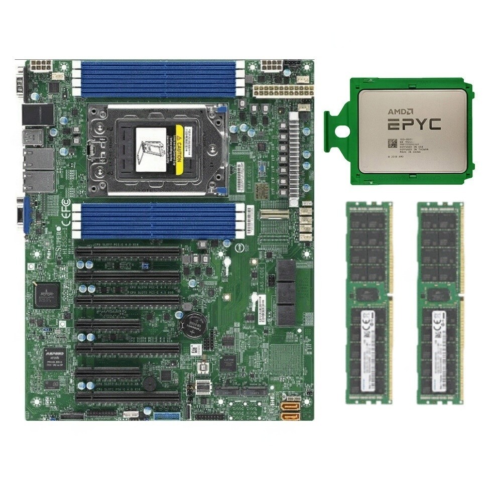 AMD EPYC 7402P CPU + Supermicro H12SSL-i + 2133P RAM multiple choices-