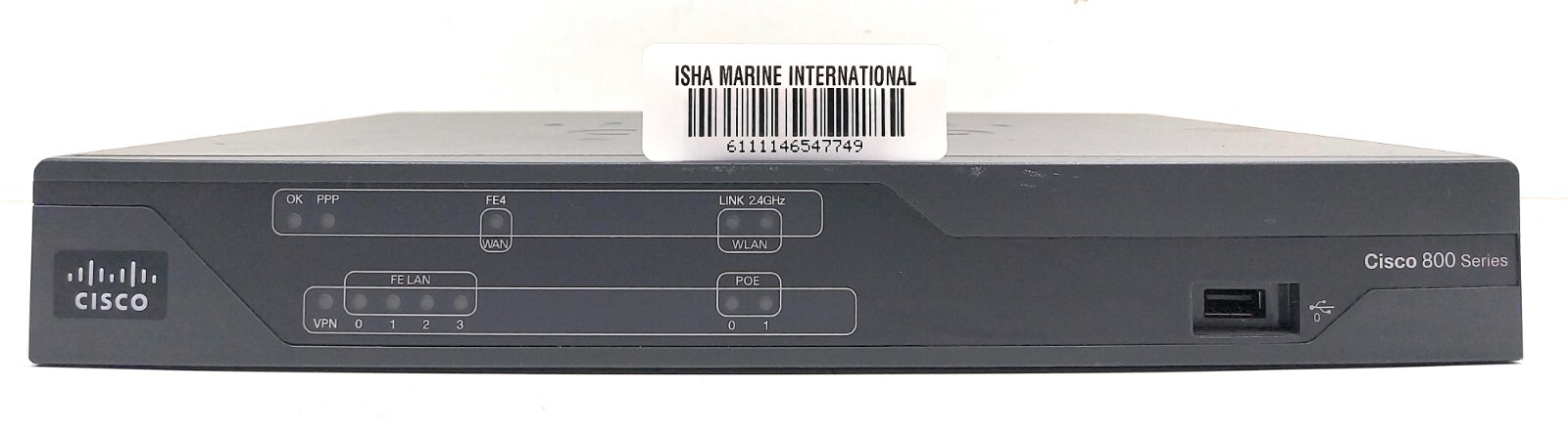 Cisco Systems 881 Module 341-0135-03 Ethernet Security Router 800 Series