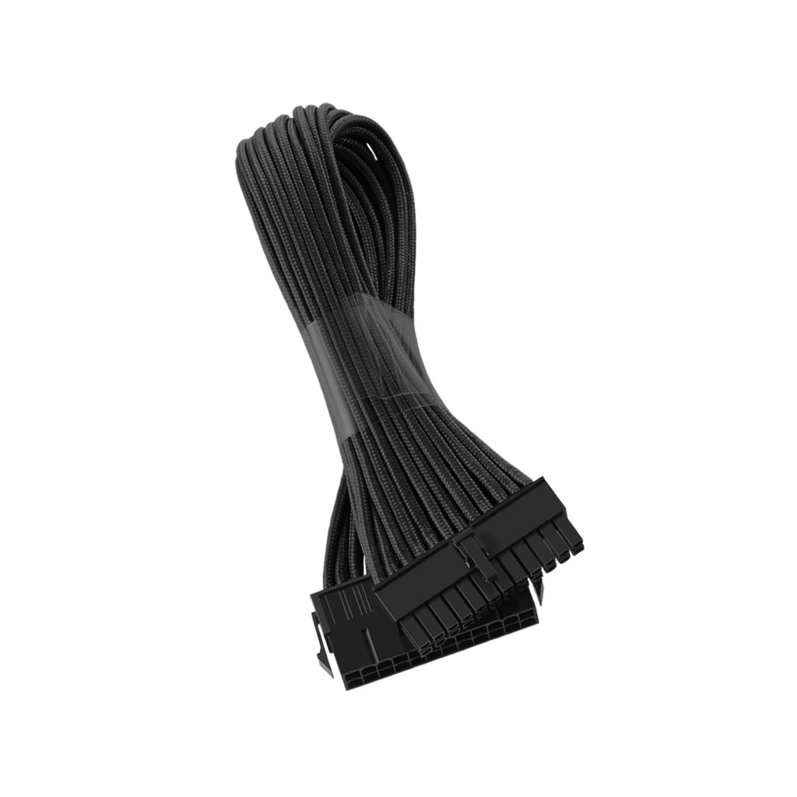 CableMod Classic ModFlex Sleeved ATX 24-Pin Extension Cable Black 30cm Copper