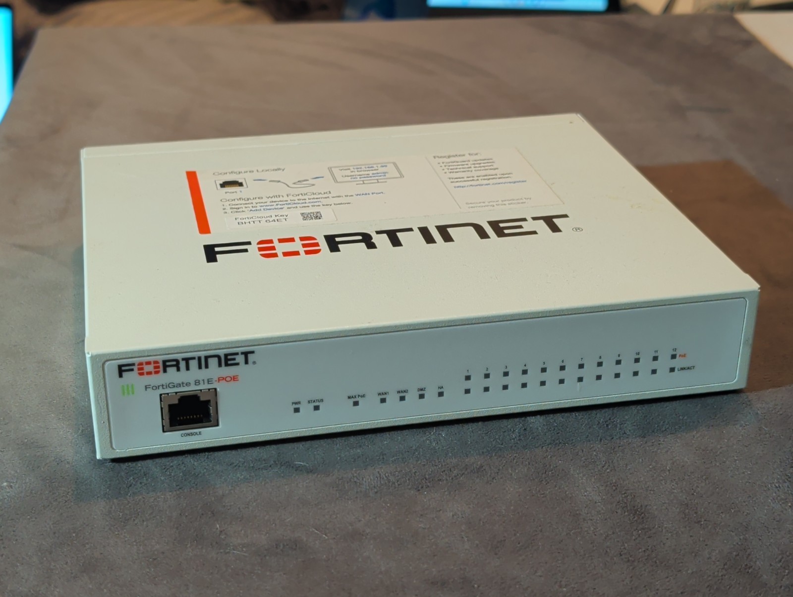 Fortinet FortiGate-81E-POE Firewall FG-81E-PoE