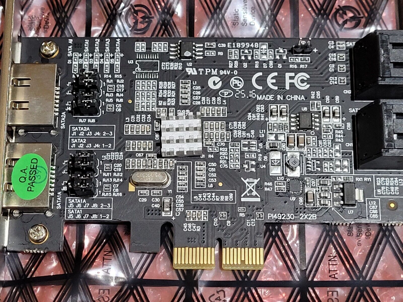 SUNRICH A-540 SATA 6G 4-Port PCIe Host Adapter