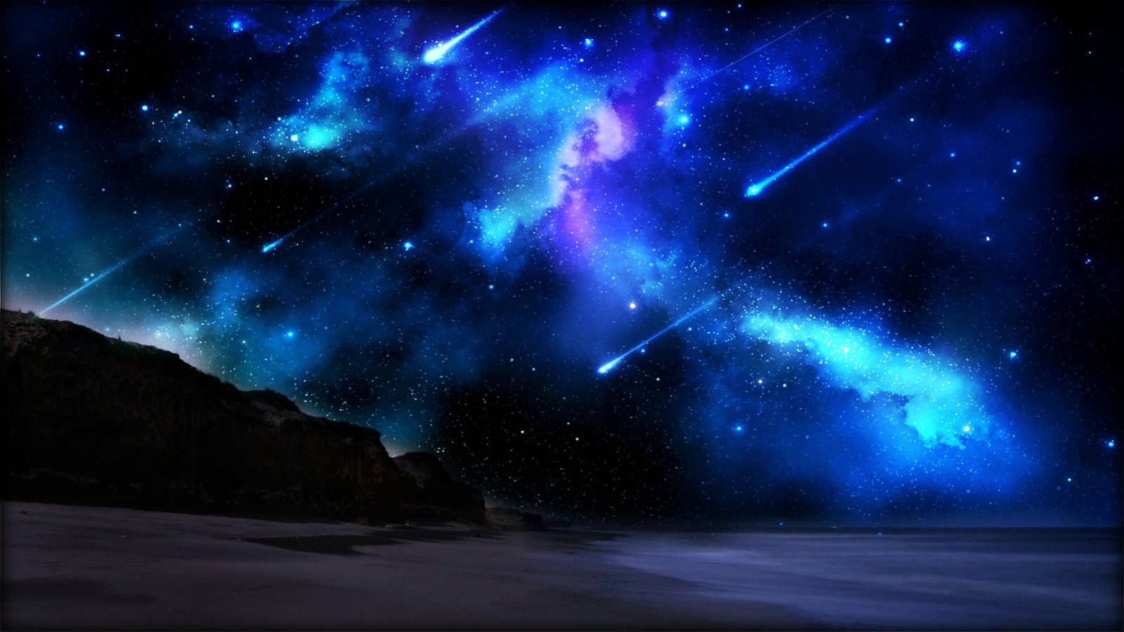Landscape sky stars Custom Gaming Mat Desk