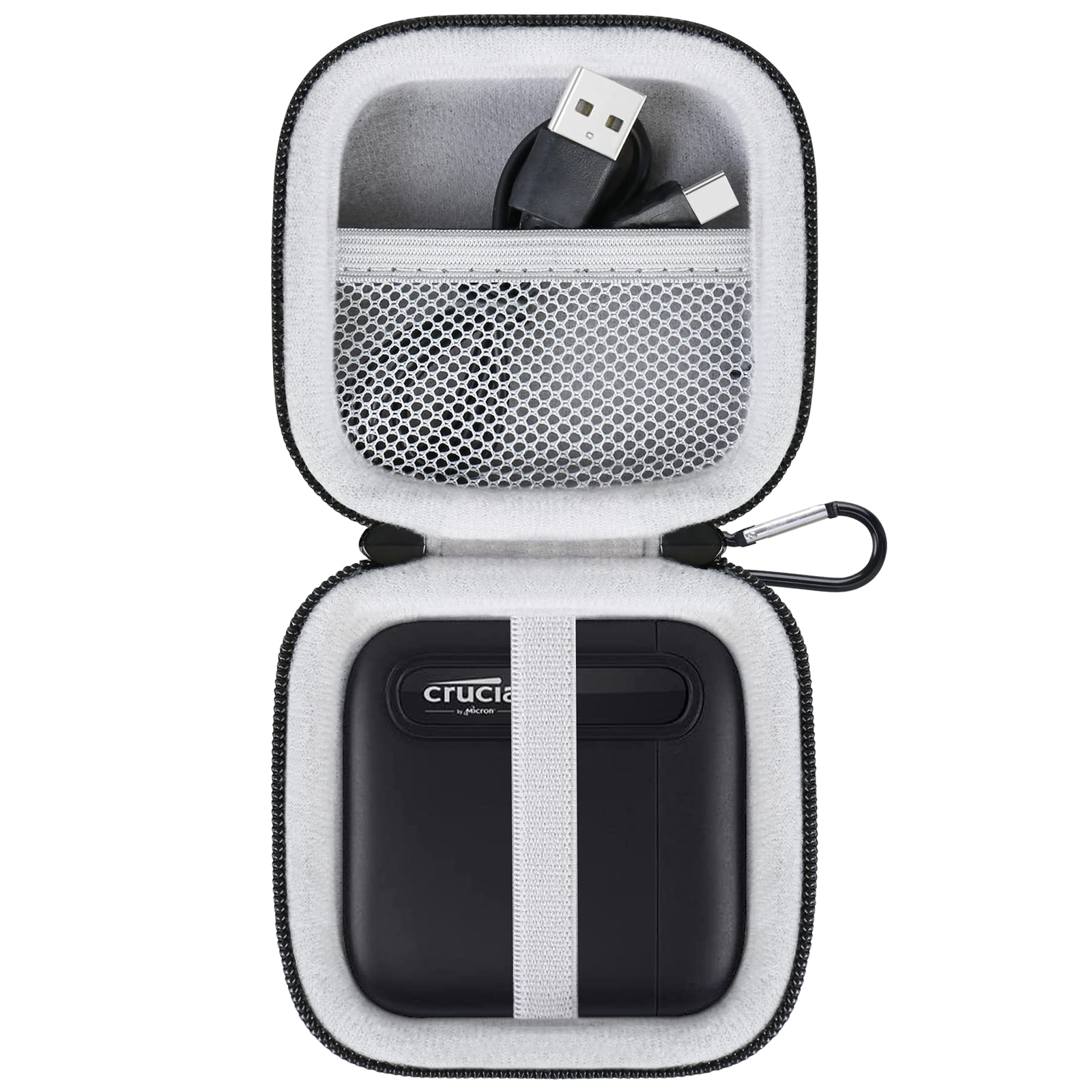 Hard Drive Carrying Case For Crucial X6 / X9 Pro / X10 Pro Portable Ssd 500gb 1t
