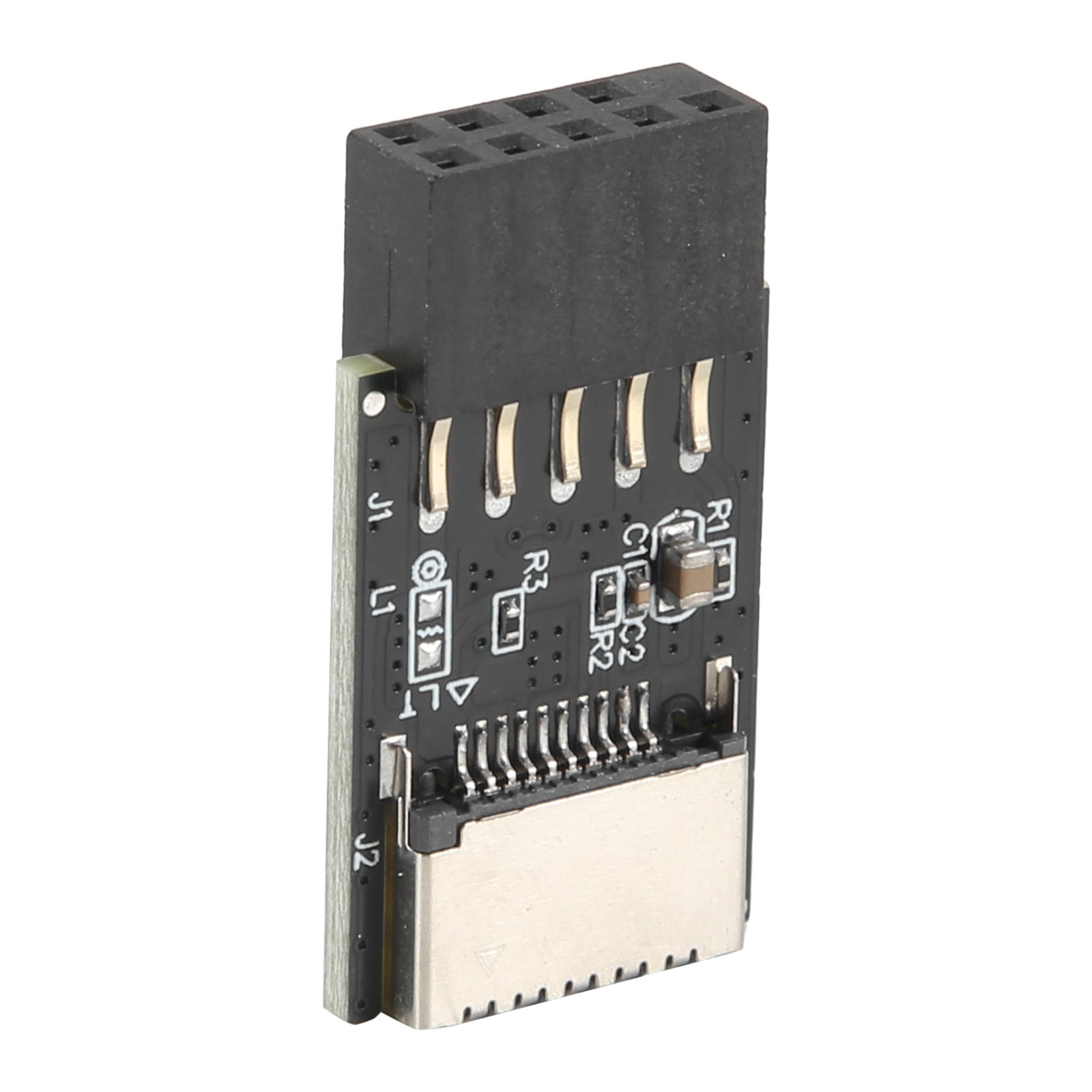 2X(Motherboard USB2.0 9Pin to TYPE-C A-KEY Front Connector Converter USB3.21071
