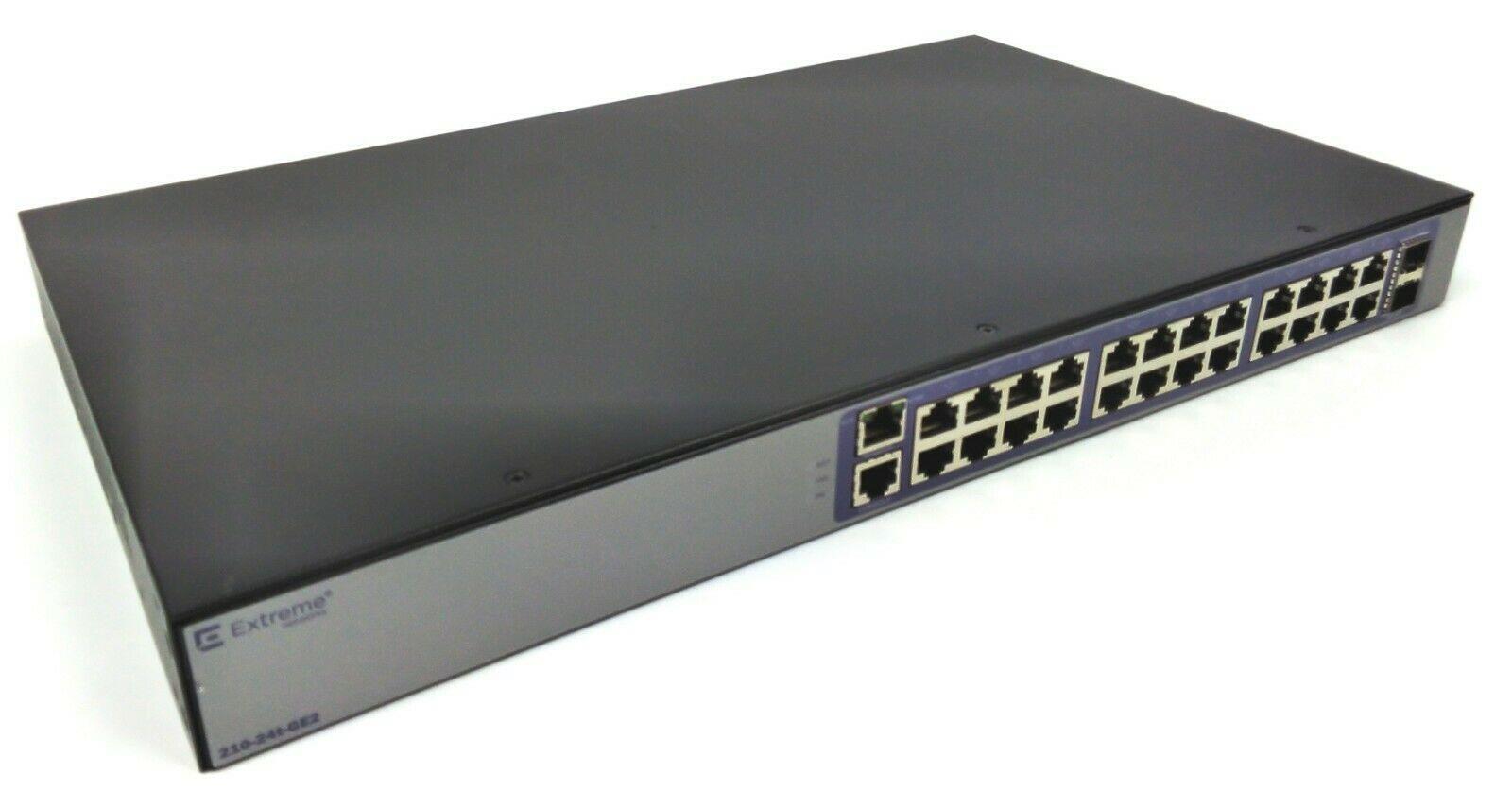 Extreme Networks 210-24t-GE2 24-Port Gigabit Managed Switch 2x SFP