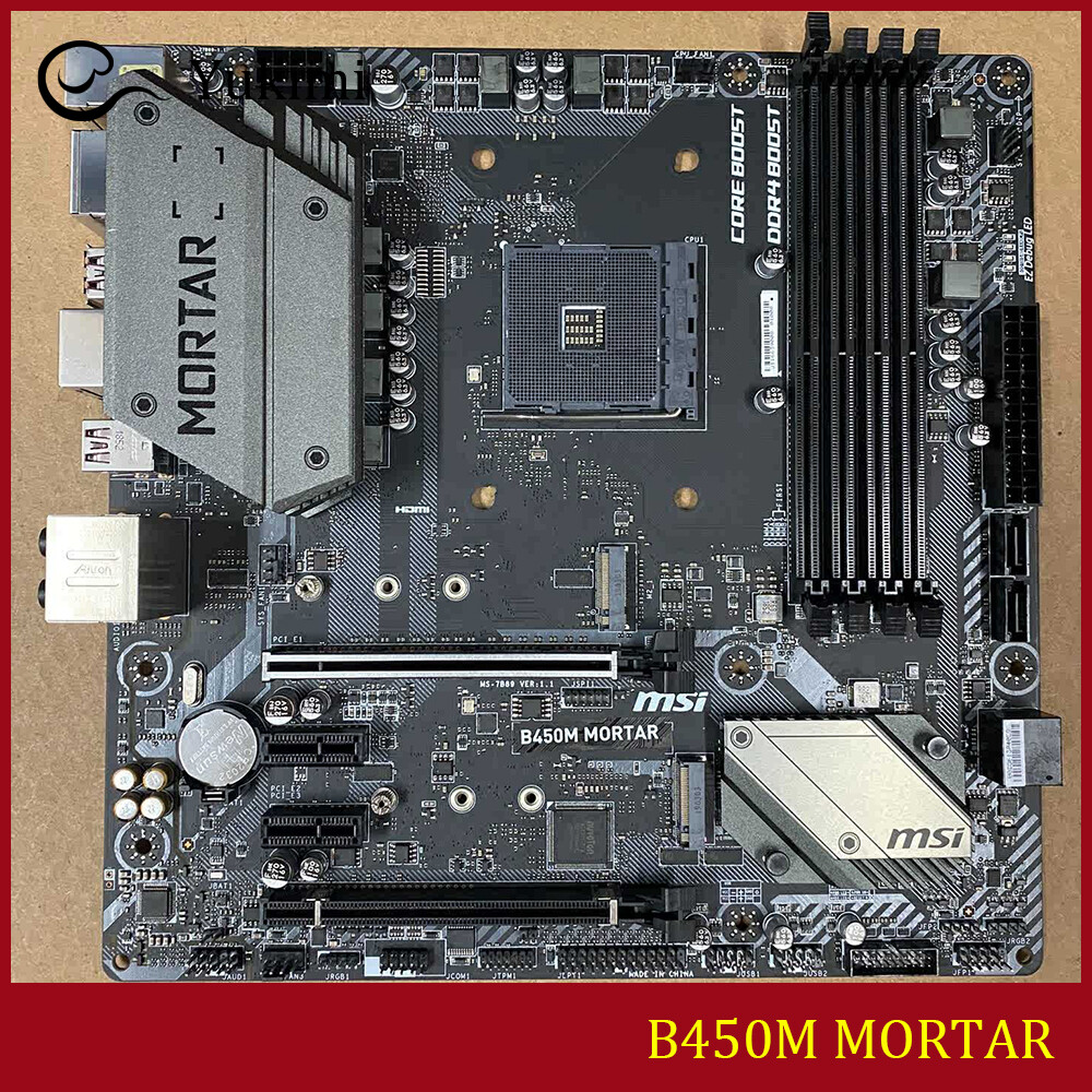 FOR MSI B450M MORTAR 64GB DisplayPort HDMI AMD AM4 Micro-ATX Motherboard