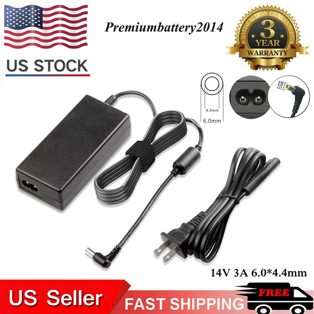 AC/DC Adapter 14V 3A Samsung Monitor TV LCD LED Power Supply Cord US