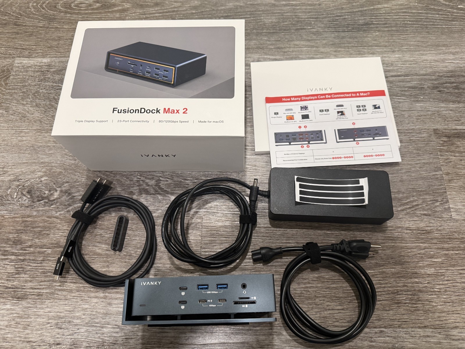 IVANKY FusionDock Max 2, 3 Display, 23 Port, for MacOS 4K HDMI Fusion Dock
