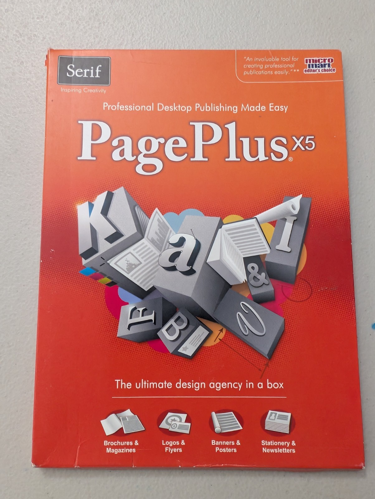 Serif PagePlus X5 DTP Software for Windows CD