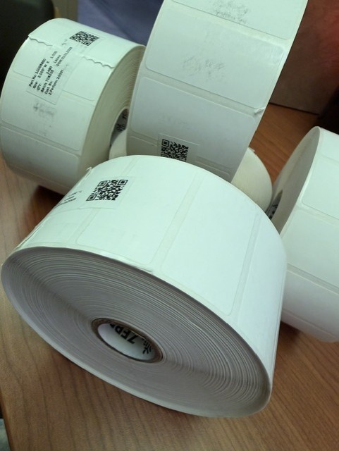Z-PERFORM 2000T ZEBRA LABELS PN# 10005850 (SOLD AS A LOT OF 5 ROLLS)