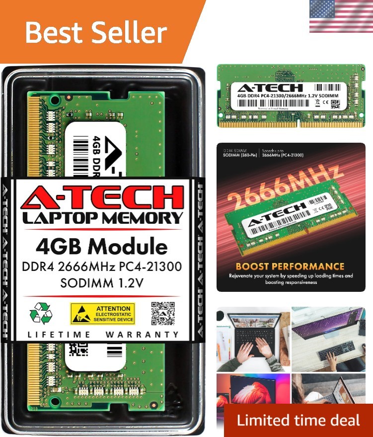 High-Performance 4GB DDR4 2666MHz Laptop Memory, Easy Installation & Reliability