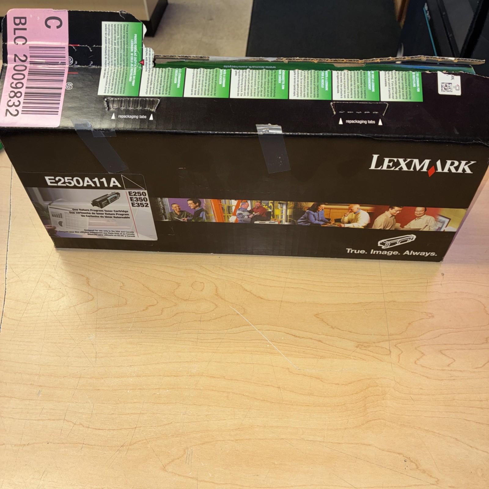 Genuine Lexmark E250A11A Black Return Program Toner Cartridge